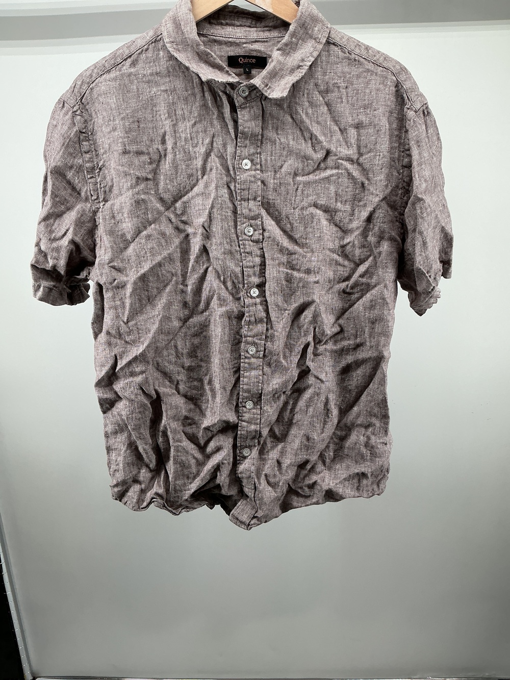 100% European Linen Relaxed Short Sleeve Shirt
